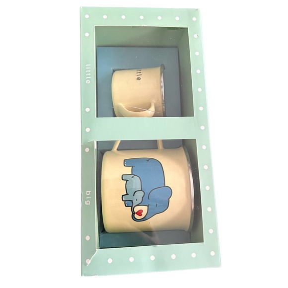 JACK RABBIT CREATIONS TEA FOR TWO ELEPHANT CUP TEA SET - Picture 2 of 6